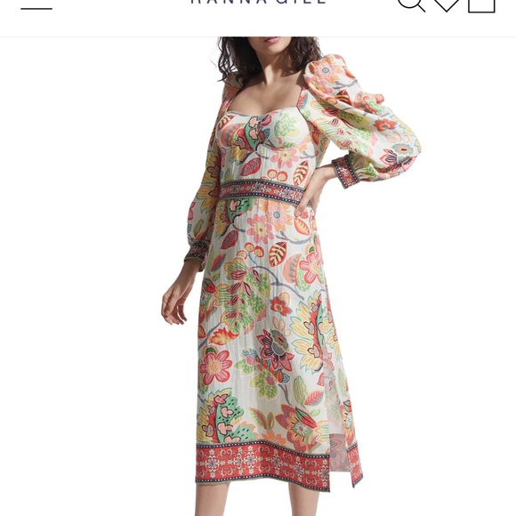 Ranna Gill Corset Midi Dress size Small - Picture 7 of 8